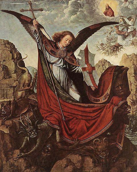 Gerard David Altarpiece of St Michael Norge oil painting art